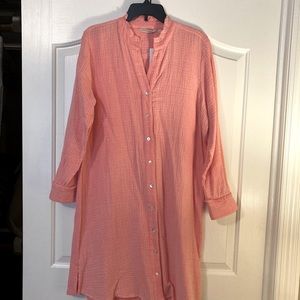 Soft Surroundings cotton crinkle/ gauze dress